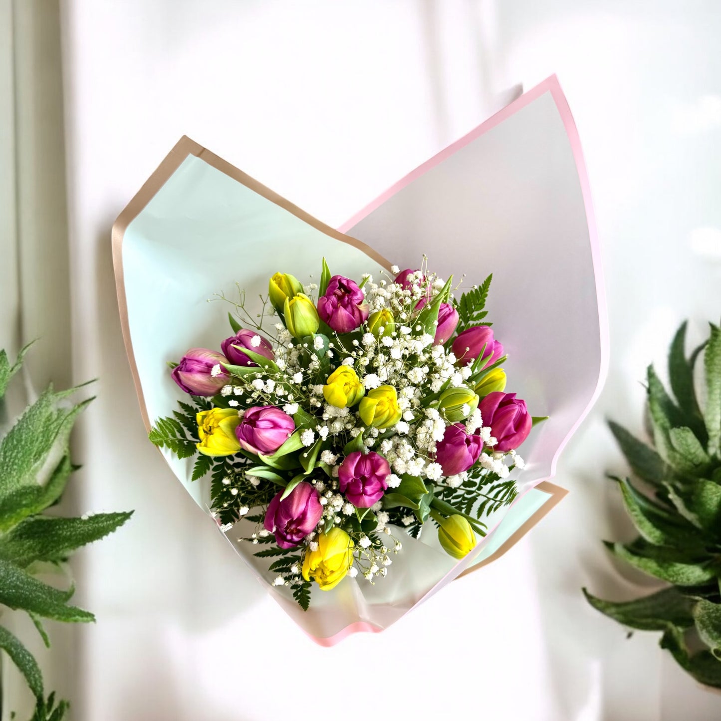 24 Assorted Tulips Bouquet