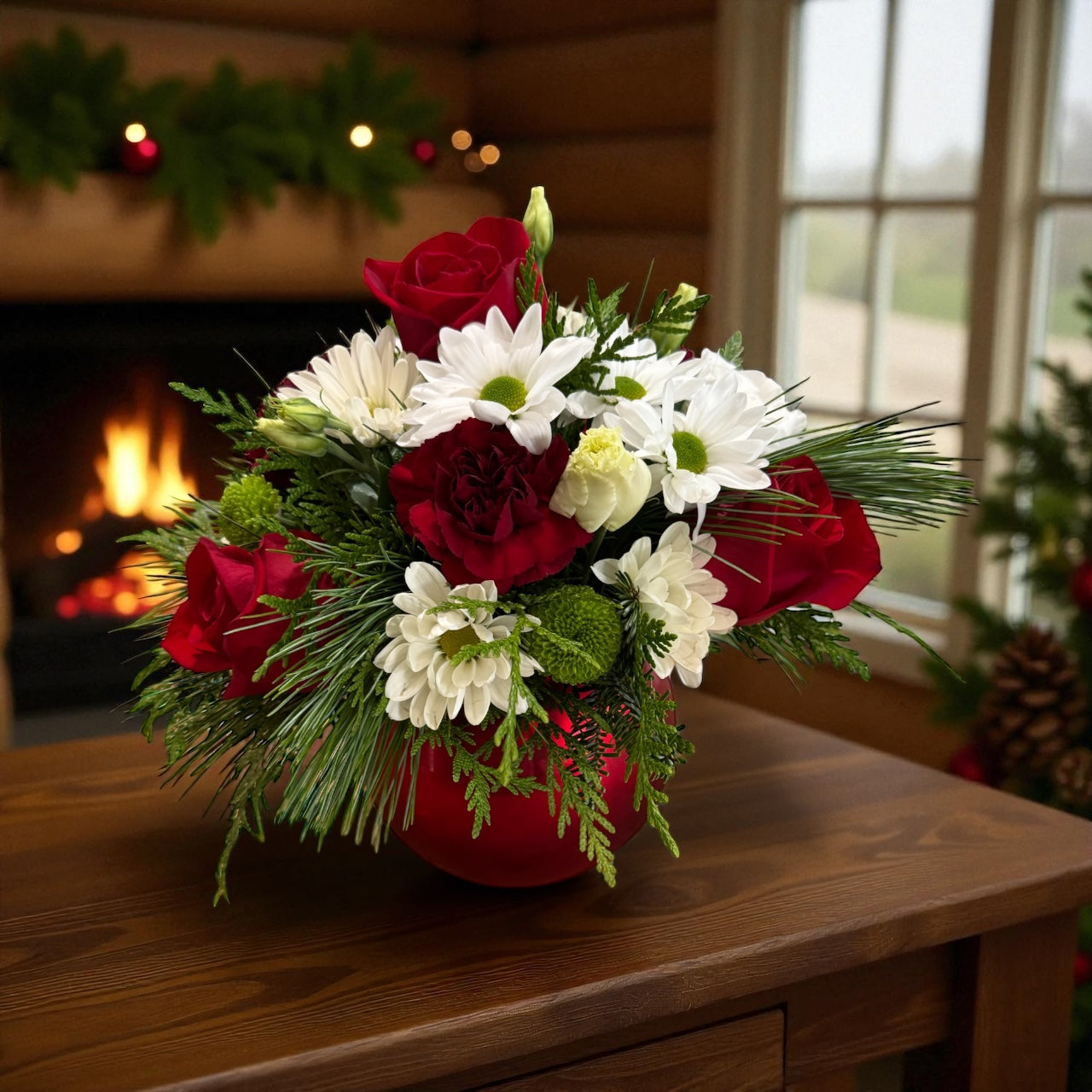 Merry Red & White Arrangement