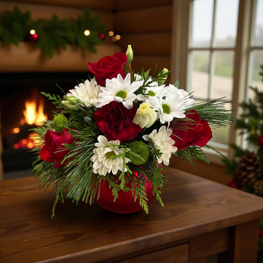 Merry Red & White Arrangement