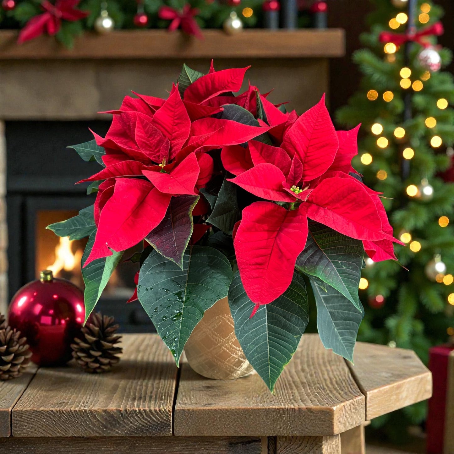 8-inch Red Poinsettia